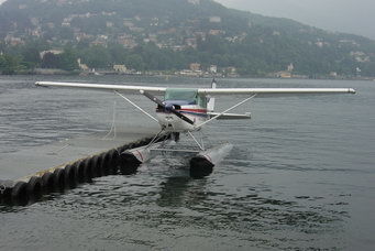 Wasserflugzeug in Como