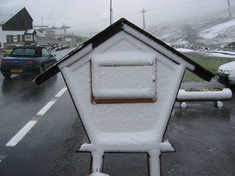 Schneefall am kleinen St. Bernard Pa�