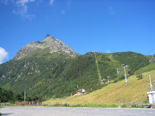 Am Ende von Galt�r ein Blick auf die Berge